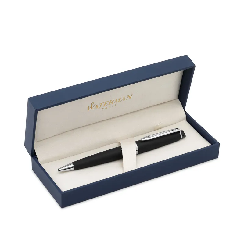 Waterman Expert Matte Black Chrome Trim Ballpoint Pen