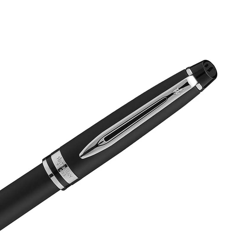 Waterman Expert Matte Black Chrome Trim Rollerball Pen
