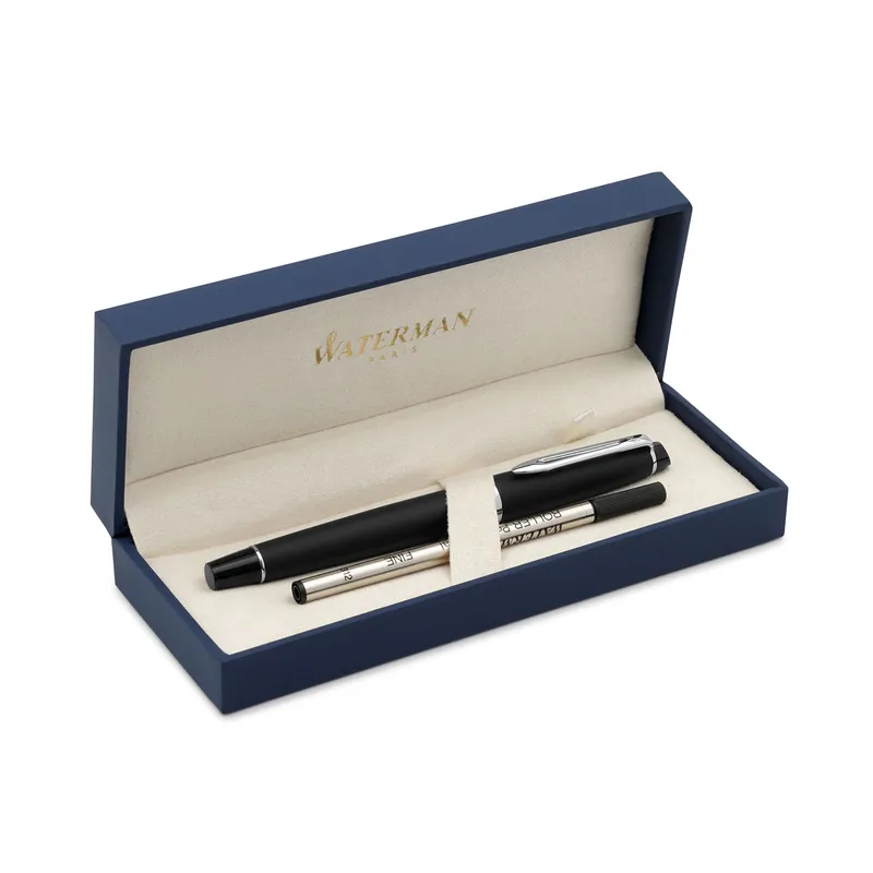 Waterman Expert Matte Black Chrome Trim Rollerball Pen
