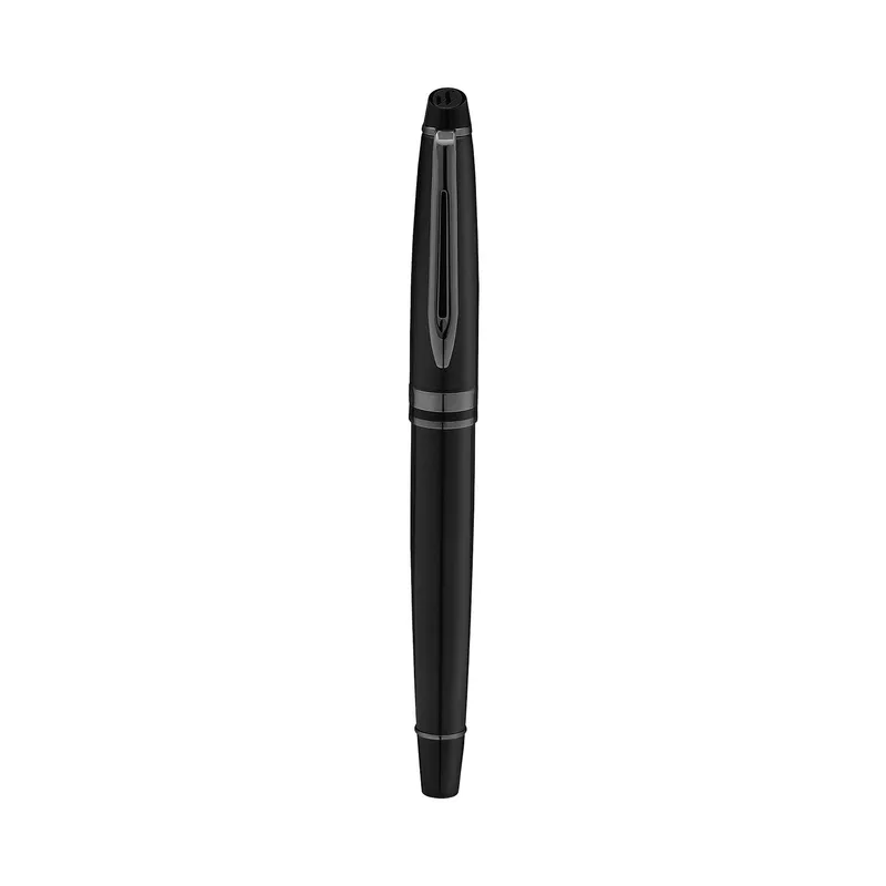 Waterman Expert Metallic Black Ruthenium Trims Fountain Pen - Medium