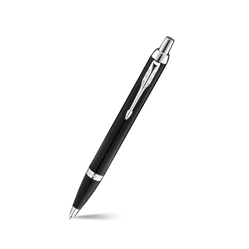 Parker IM Metal Black Chrome Trim Ballpoint Pen
