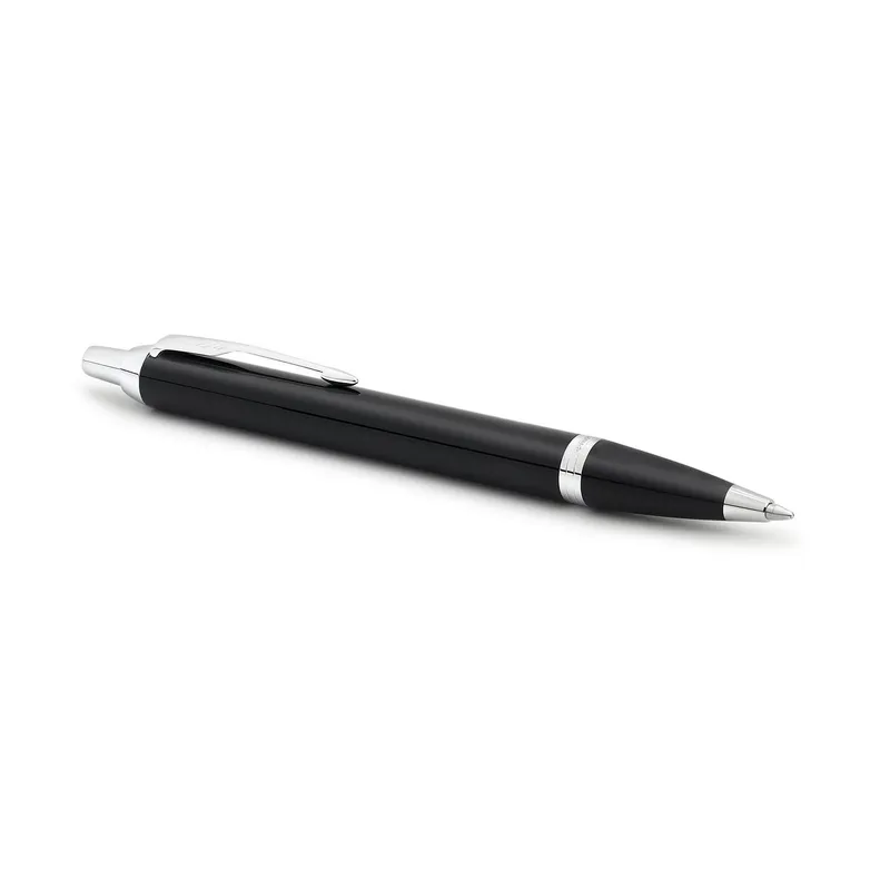 Parker IM Metal Black Chrome Trim Ballpoint Pen