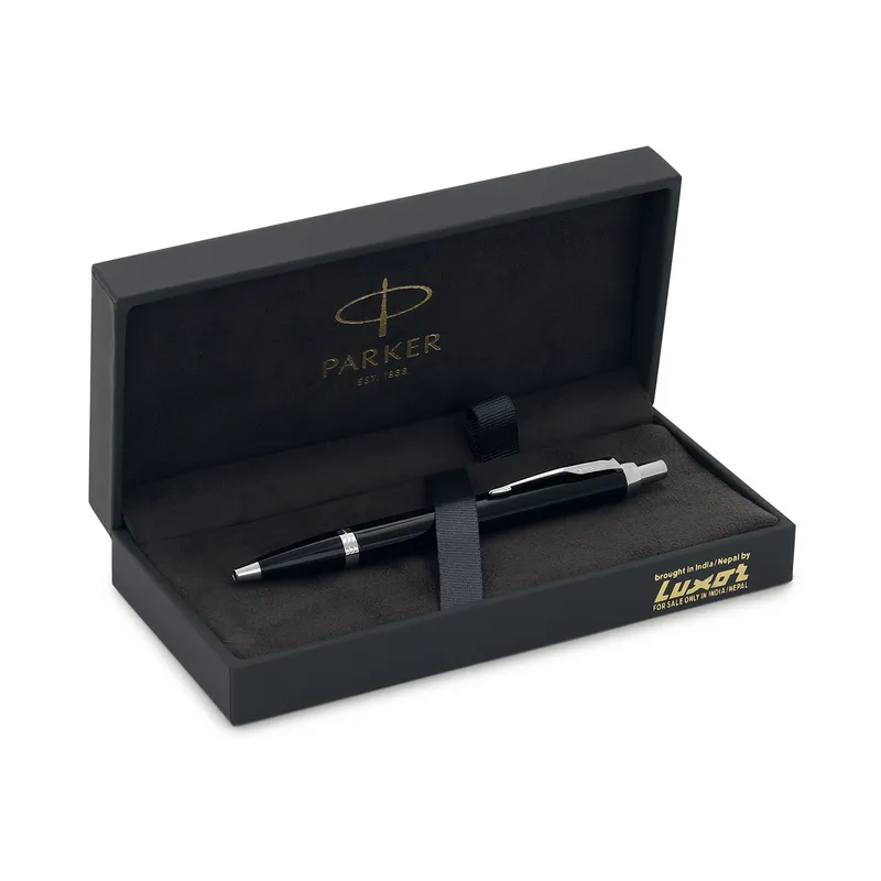 Parker IM Metal Black Chrome Trim Ballpoint Pen