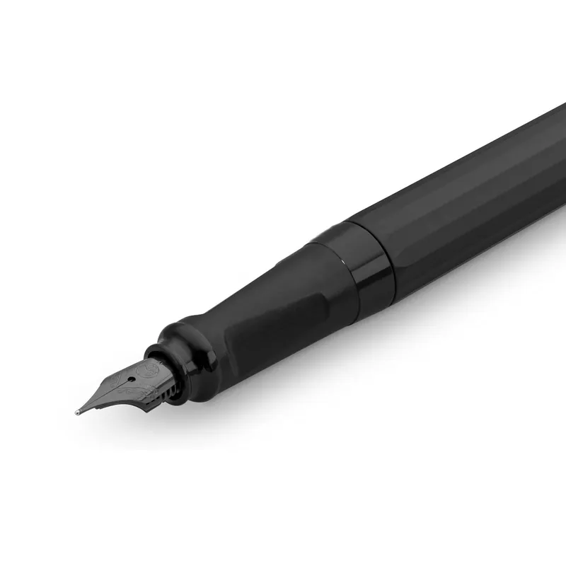 Kaweco Perkeo Fountain Pen All Black with Gold Trims - Medium