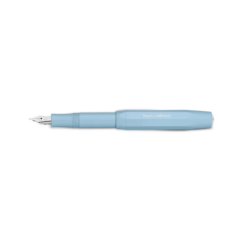 Kaweco Collection Fountain Pen Mellow Blue with Silver Trims - Medium