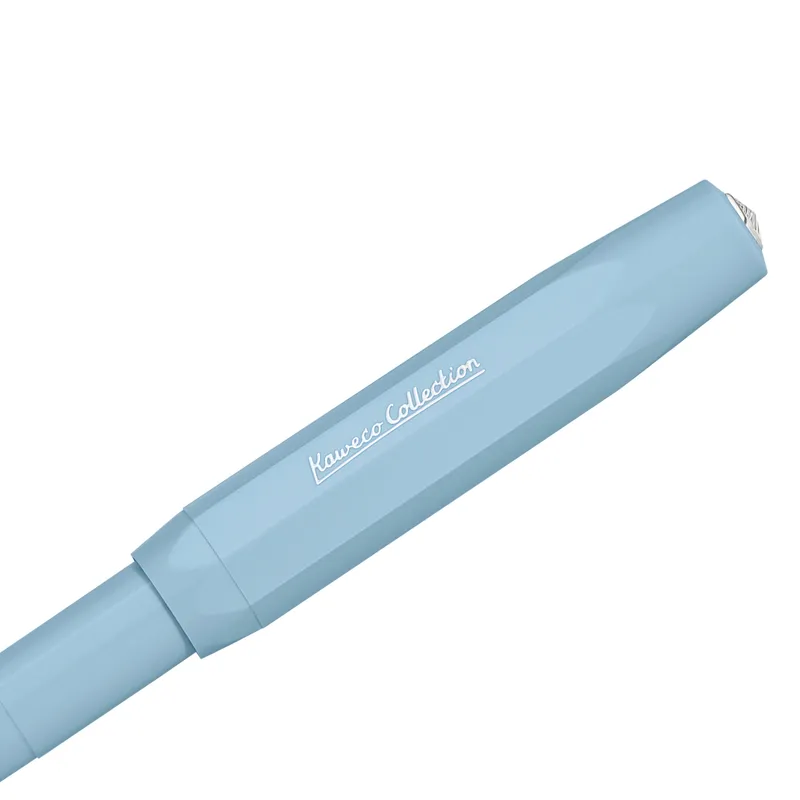 Kaweco Collection Fountain Pen Mellow Blue with Silver Trims - Medium