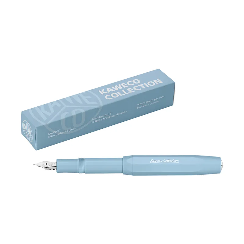 Kaweco Collection Fountain Pen Mellow Blue with Silver Trims - Medium