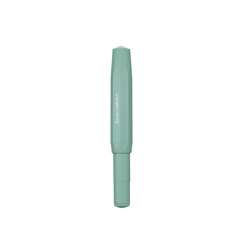 Kaweco Collection Fountain Pen Smooth Sage with Silver Trims - Medium