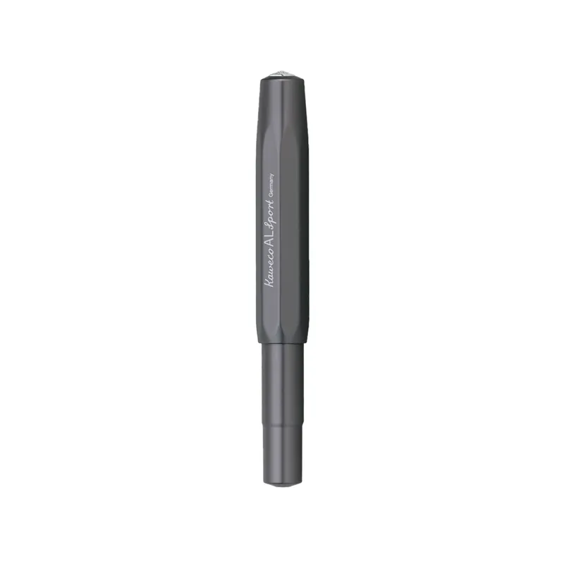 Kaweco Al Sport Fountain Pen Anthracite with Silver Trims - Medium