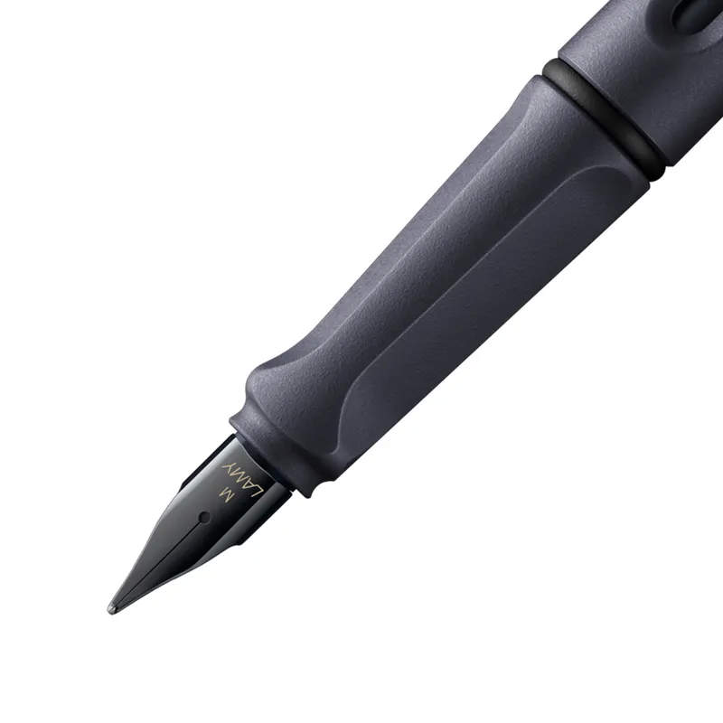 Lamy Safari Steel Black Fountain Pen Fine - Special Edition