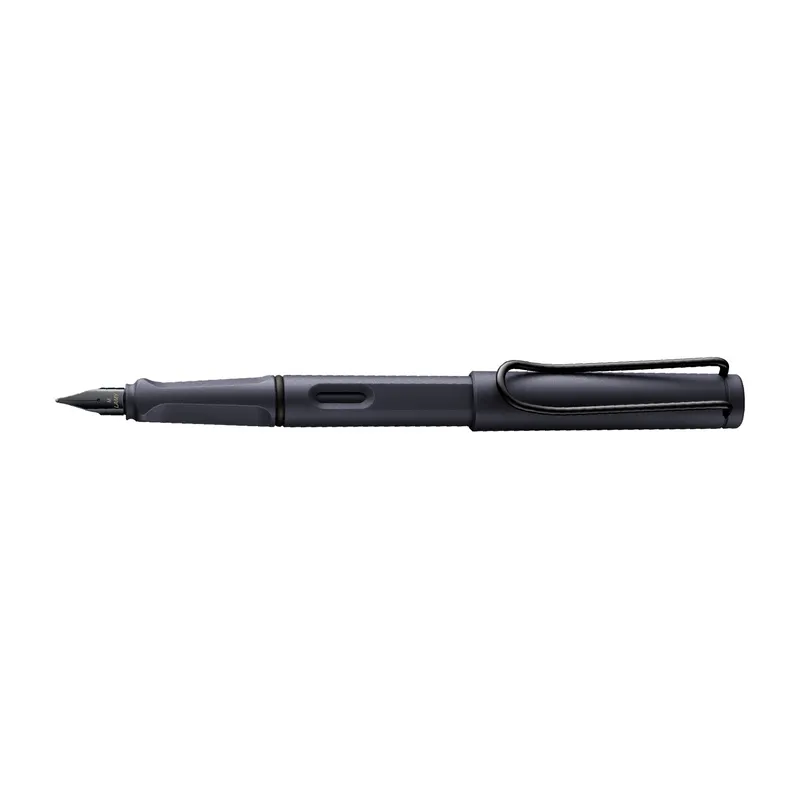 Lamy Safari Steel Black Fountain Pen Fine - Special Edition