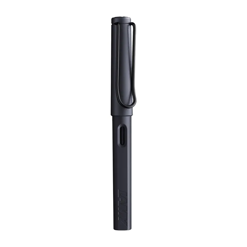 Lamy Safari Steel Black Fountain Pen Fine - Special Edition