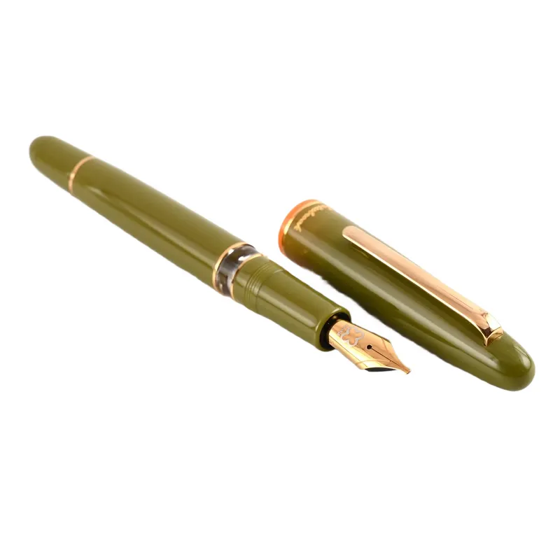Esterbrook Back to the Land Estie Quirky Leaf Piston Fountain Pen with Gold Trims - Fine