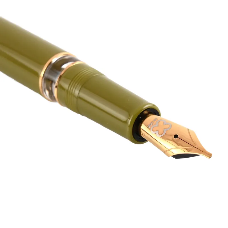 Esterbrook Back to the Land Estie Quirky Leaf Piston Fountain Pen with Gold Trims - Fine