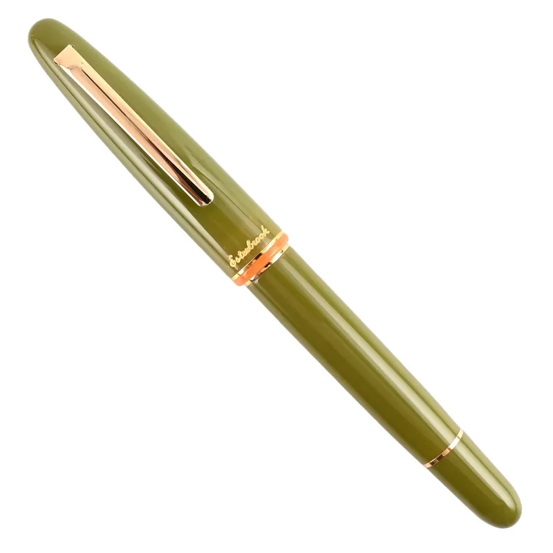 Esterbrook Back to the Land Estie Quirky Leaf Piston Fountain Pen with Gold Trims - Fine