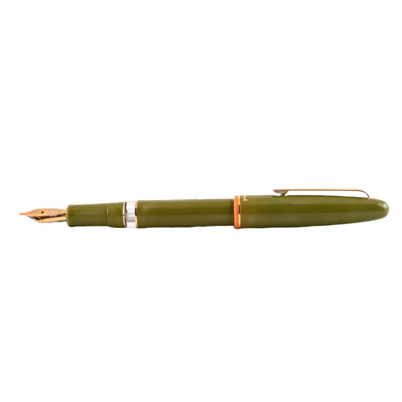 Esterbrook Back to the Land Estie Quirky Leaf Piston Fountain Pen with Gold Trims - Fine