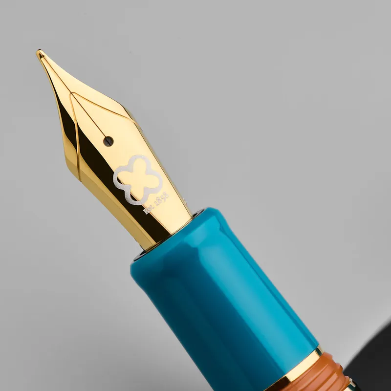 Esterbrook Back to the Land Estie Funky Lake Piston Fountain Pen with Gold Trims - Fine