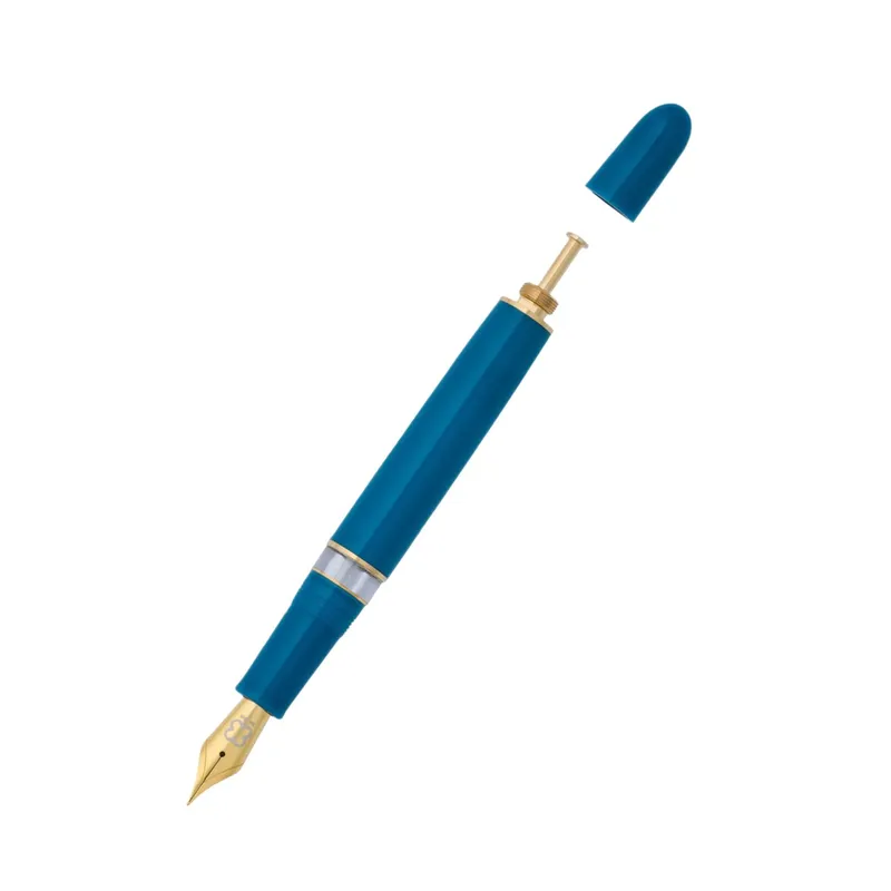 Esterbrook Back to the Land Estie Funky Lake Piston Fountain Pen with Gold Trims - Medium