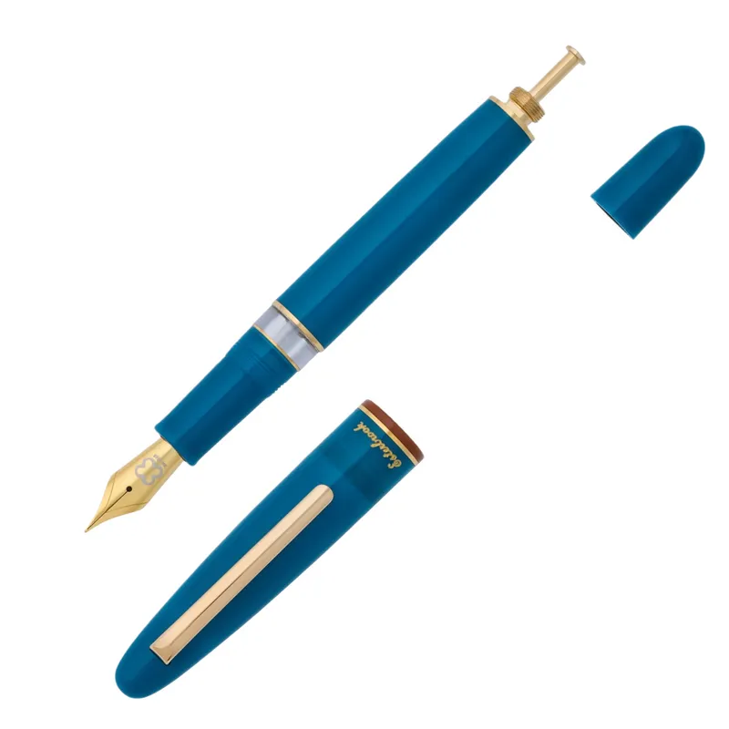 Esterbrook Back to the Land Estie Funky Lake Piston Fountain Pen with Gold Trims - Medium