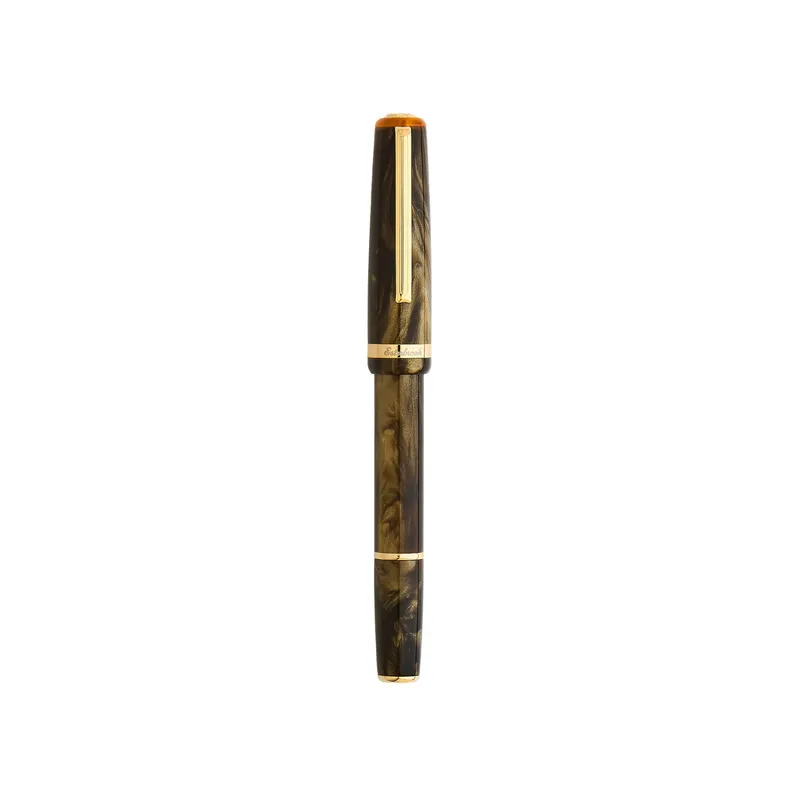 Esterbrook JR Pumpkin Latte Pocket Fountain Pen with Gold Trims - Medium