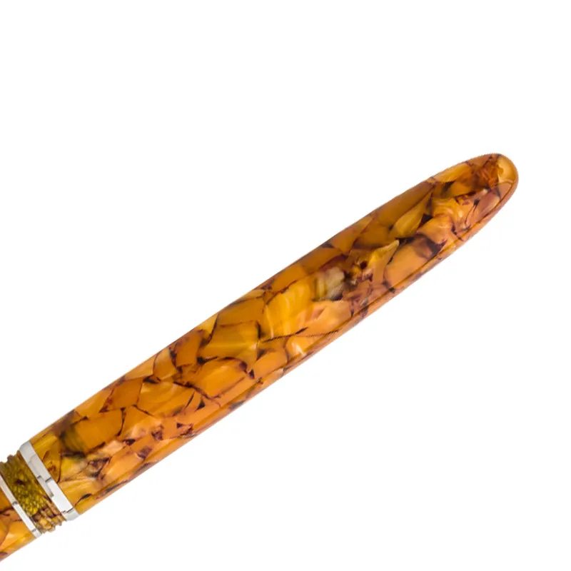 Esterbrook Estie Honeycomb Orange Fountain Pen with Palladium Trims - Medium