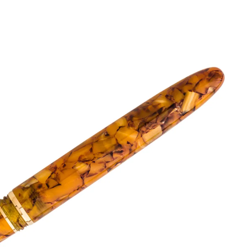 Esterbrook Estie Honeycomb Orange Fountain Pen with Gold Trims - Medium