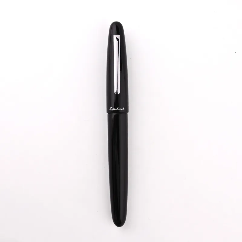 Esterbrook Estie Ebony Black Fountain Pen with Palladium Trims - Fine