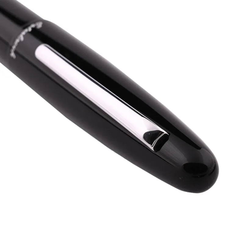 Esterbrook Estie Ebony Black Fountain Pen with Palladium Trims - Fine