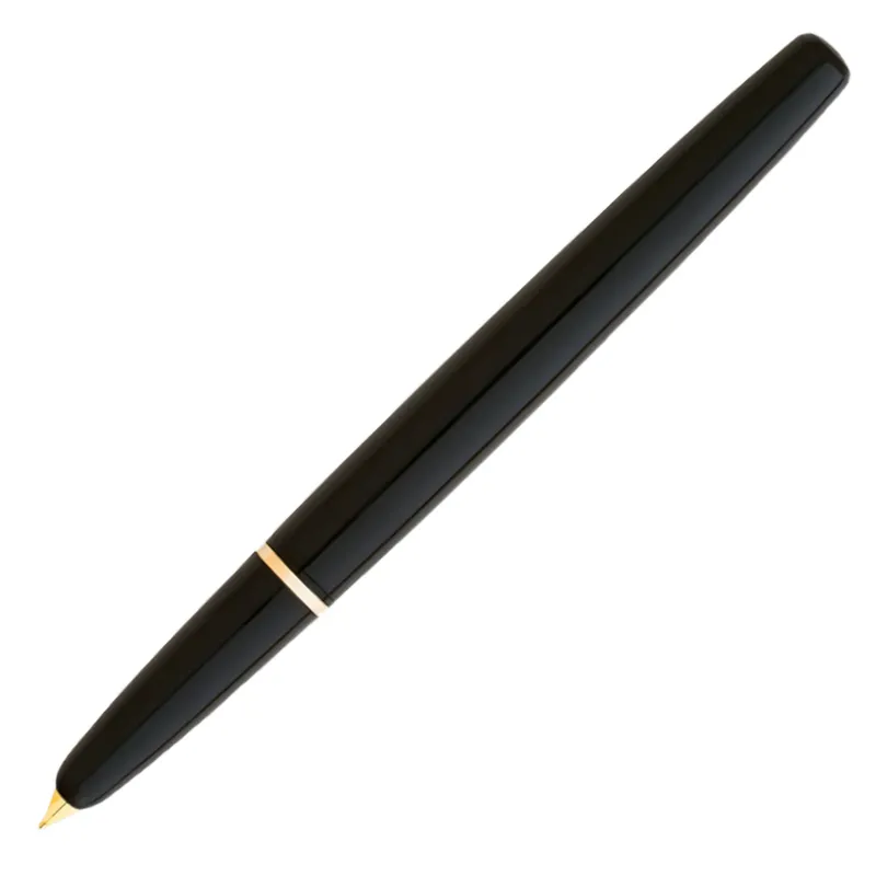 Esterbrook Phaeton 300R Black Fountain Pen with Gold Trims - Medium