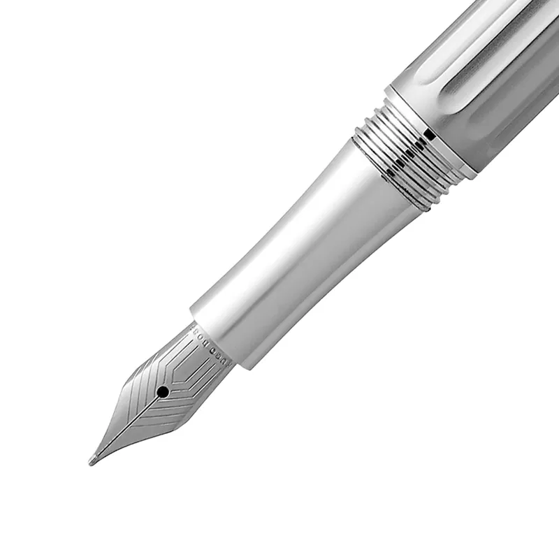 Hugo Boss Beam Fountain Pen Medium - Chrome