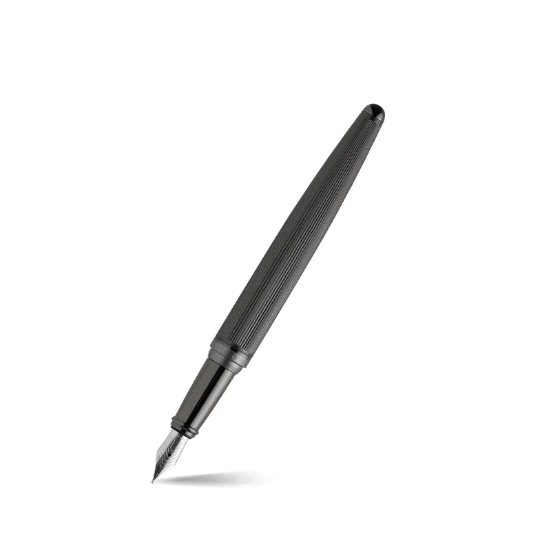 Hugo Boss Blaze Gun Fountain Pen Medium - Grey