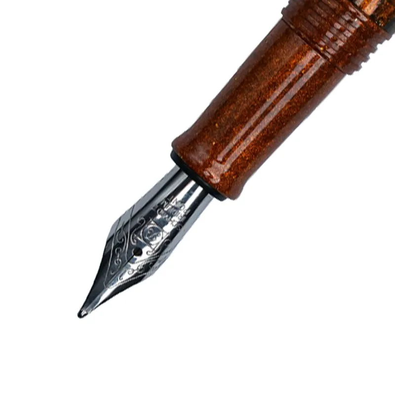 Benu Talisman Tiger's Eye Brown Fountain Pen - Fine