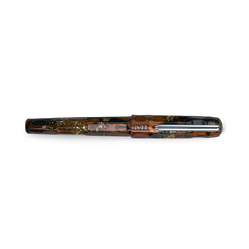 Benu Talisman Tiger's Eye Brown Fountain Pen - Fine
