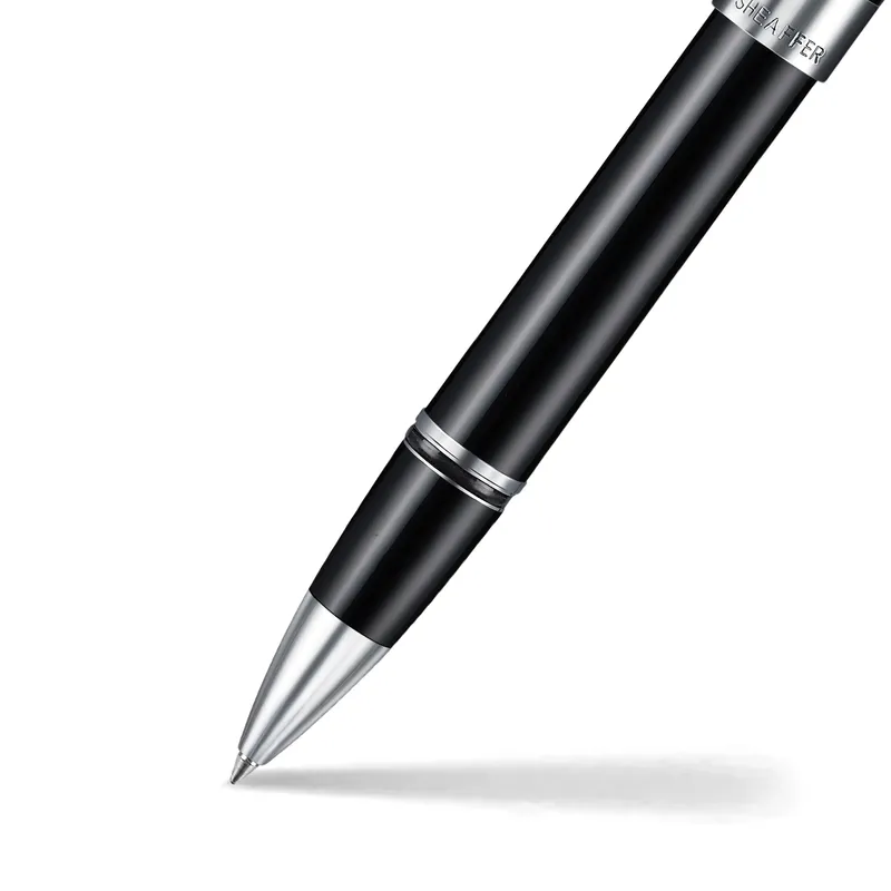 Sheaffer Legacy 9064 Glossy Black Rollerball Pen with Chrome-Plated Trims