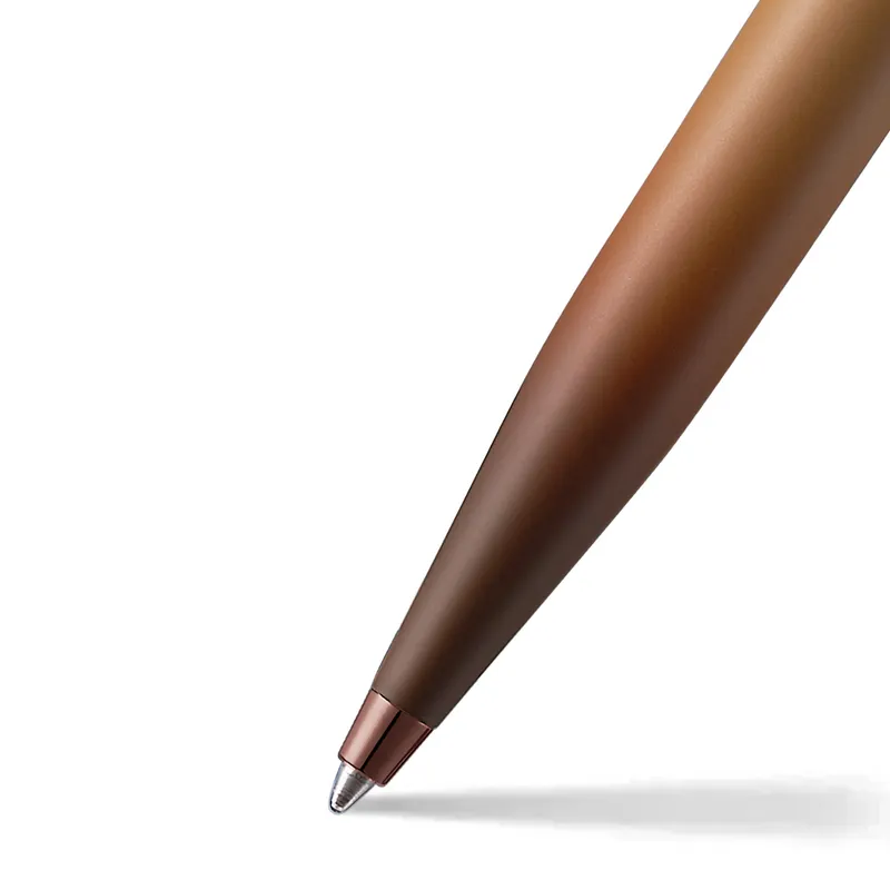 Sheaffer VFM Gift Set 9428 Coffee Edition Ballpoint Pen with Regal Brown PVD Trims and Small Notebook - Matt Brown