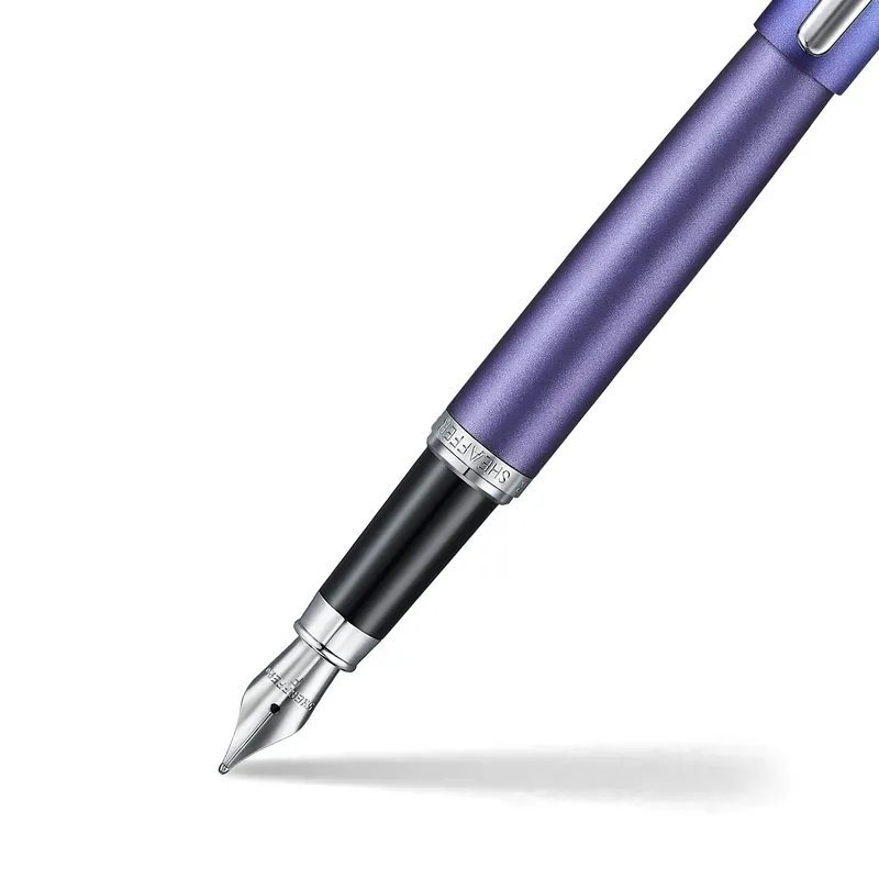 Sheaffer Expressions VFM 9430 Blue and Purple Pearlised Gradient Fountain Pen with Chrome-Plated Trims - Fine