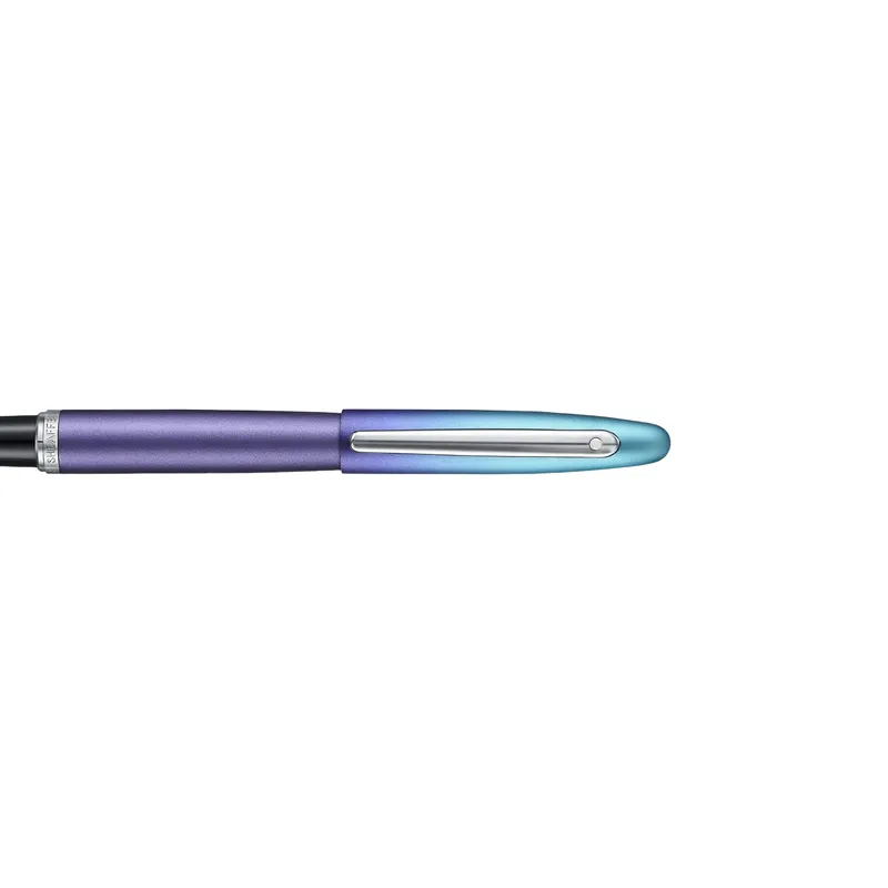 Sheaffer Expressions VFM 9430 Blue and Purple Pearlised Gradient Fountain Pen with Chrome-Plated Trims - Fine