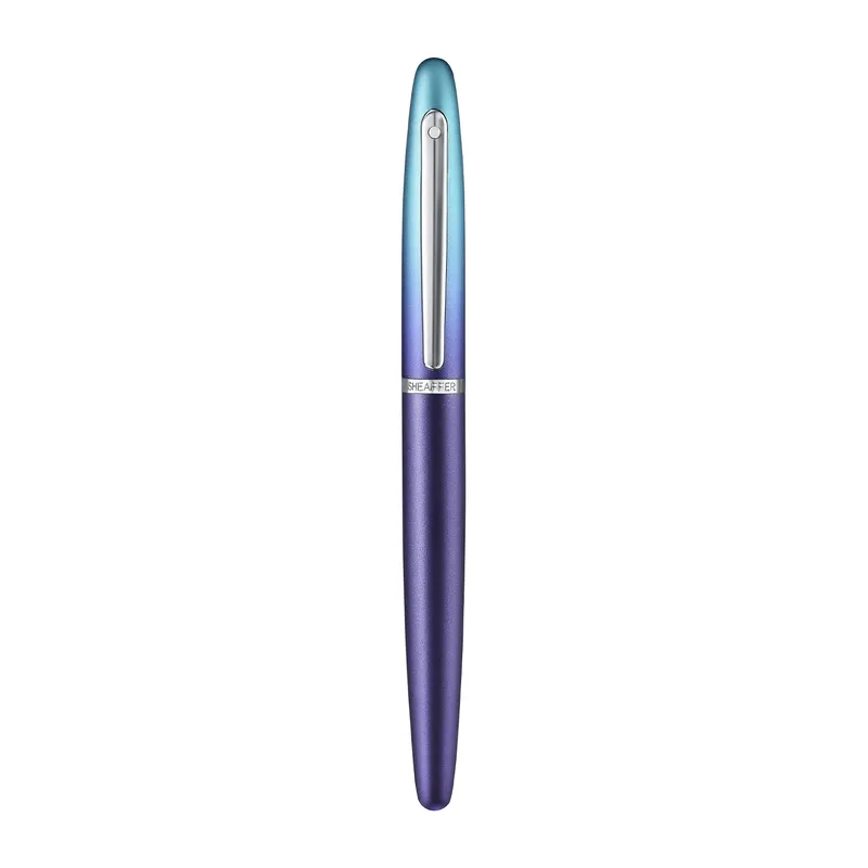 Sheaffer Expressions VFM 9430 Blue and Purple Pearlised Gradient Fountain Pen with Chrome-Plated Trims - Medium