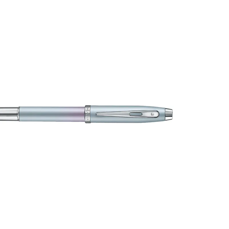 Sheaffer Expressions 100 9376 Blue and Pink Pearlised Gradient Rollerball Pen with Chrome-plated Trims