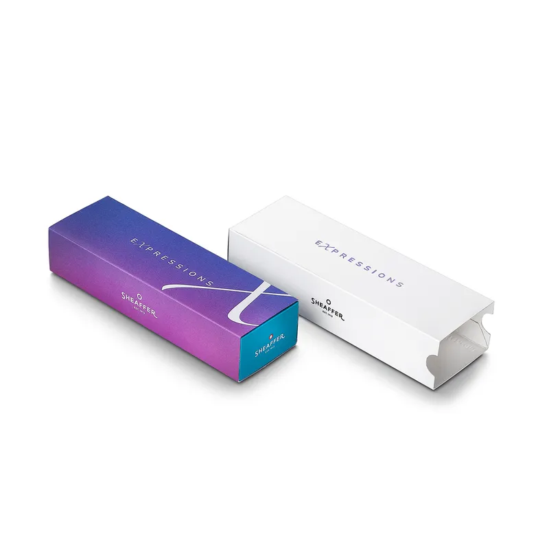 Sheaffer Expressions 100 9376 Blue and Pink Pearlised Gradient Fountain Pen with Chrome-plated Trims - Fine