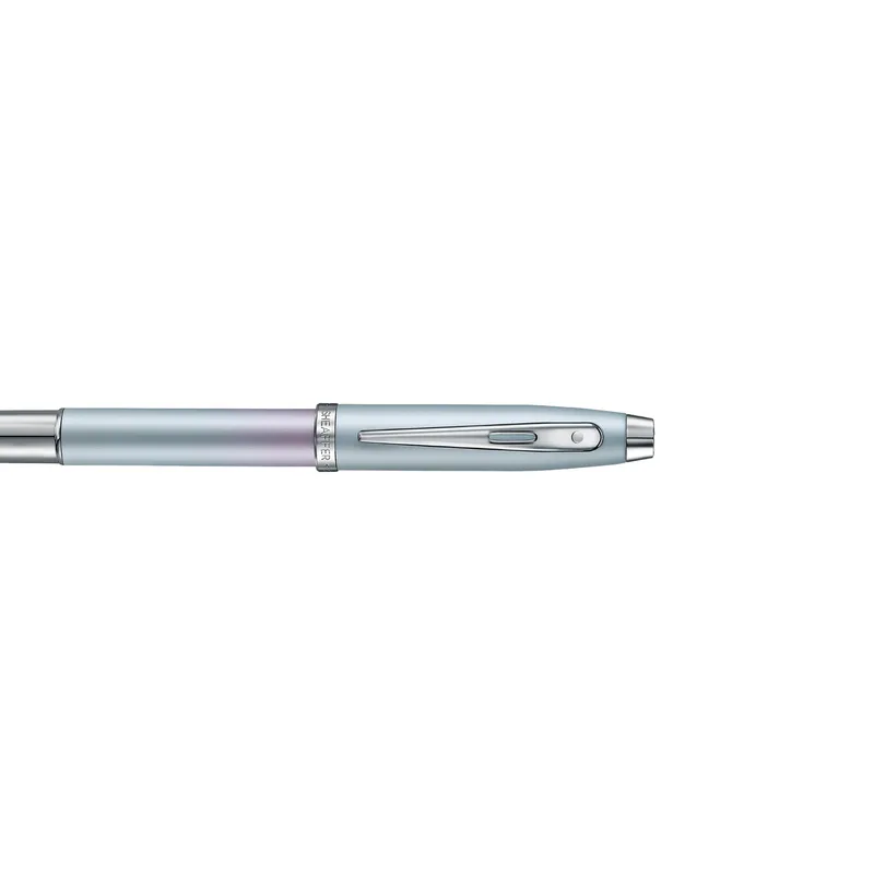 Sheaffer Expressions 100 9376 Blue and Pink Pearlised Gradient Fountain Pen with Chrome-plated Trims - Medium