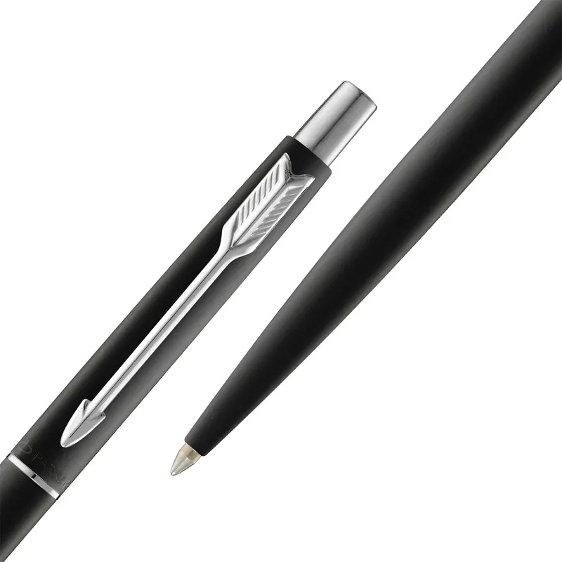 Parker Classic Matte Black Ballpoint Pen With Chrome Trim