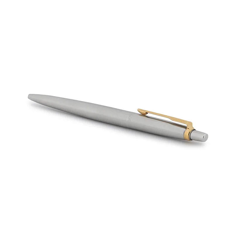 Parker Giftset Jotter Stainless Steel Ballpoint Pen With Gold Trim & Notebook