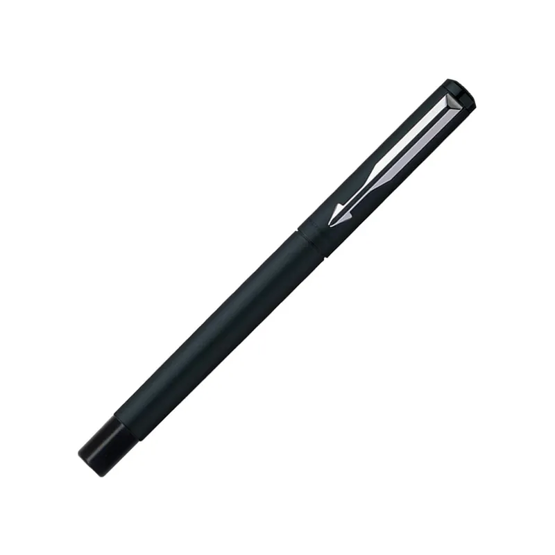 Parker Vector Matte Black Fountain Pen With Chrome Trim-Fine