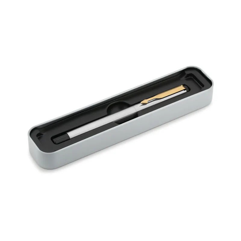Parker Vector Stainless Steel Rollerball Pen With Gold Trim