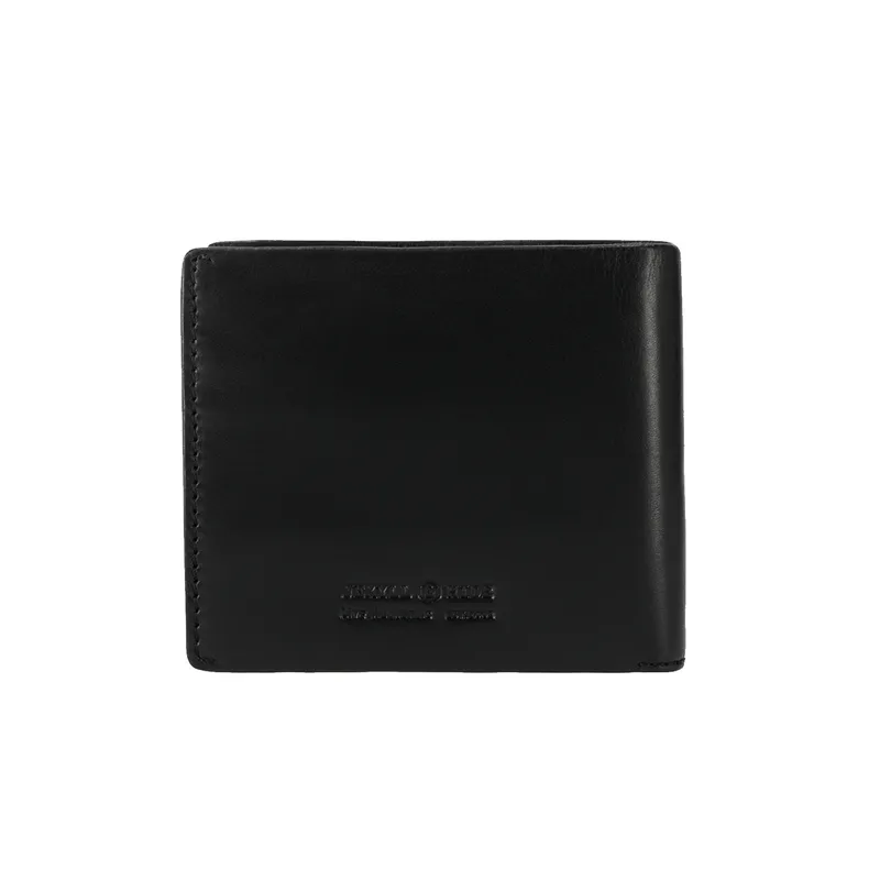 Jekyll & Hide 6492 Medium Bifold Wallet With Coin - Black