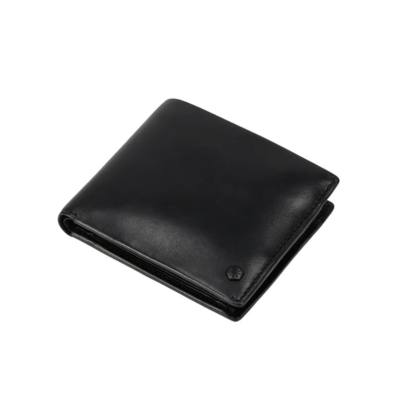 Jekyll & Hide 6492 Medium Bifold Wallet With Coin - Black