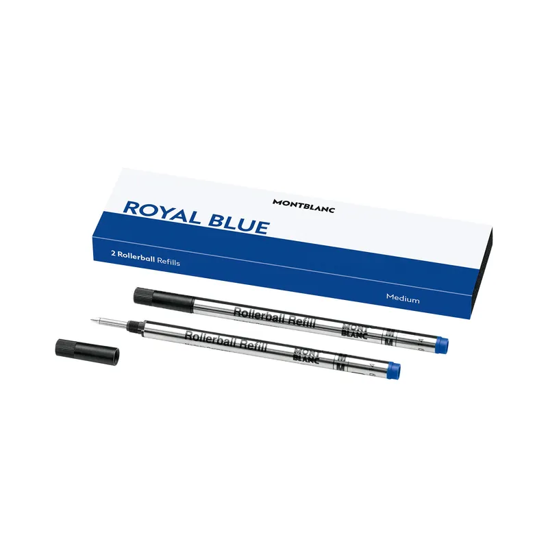 Montblanc 128233 Rollerball Refill Medium (Pack of 2) - Royal Blue