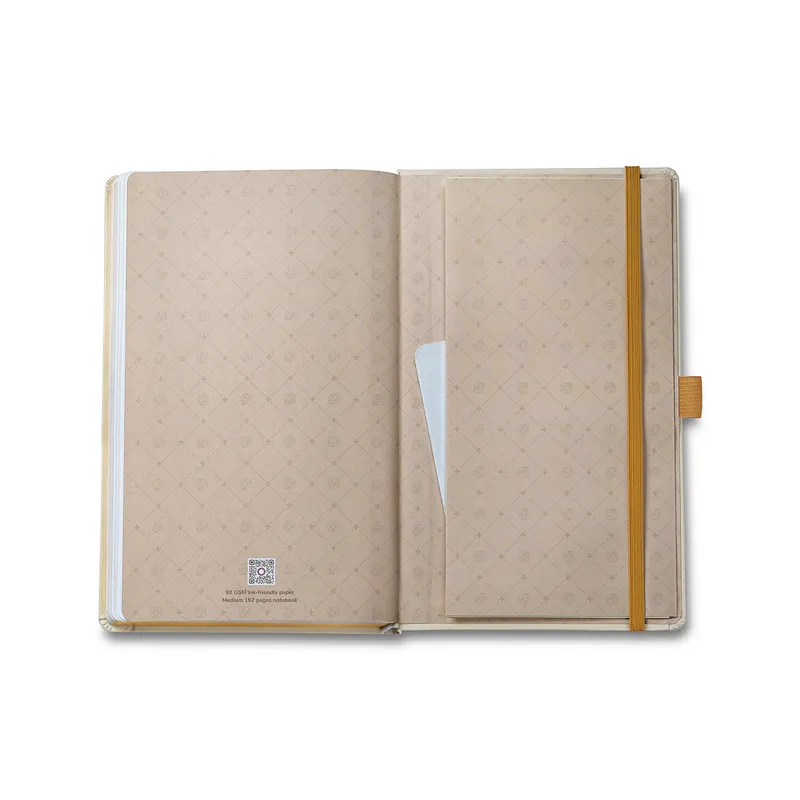 Sheaffer Emily in Paris Medium Journal 90 GSM Ink Friendly with Embossed Eiffel Tower - Beige