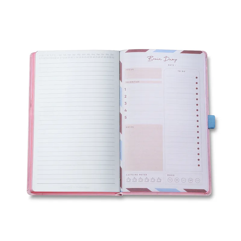 Sheaffer Emily in Paris Medium Notebook 90 GSM Ink Friendly with Embossed Eiffel Tower - Pink